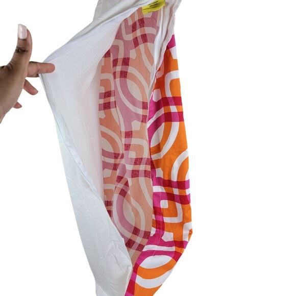 Trina Turk Geometric Bed Lumbar Pillow Cover size 22.5 x 36.5 Multi - Picture 5 of 8